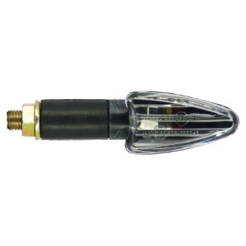 Paire de mini clignotants Triangle long - look carbone