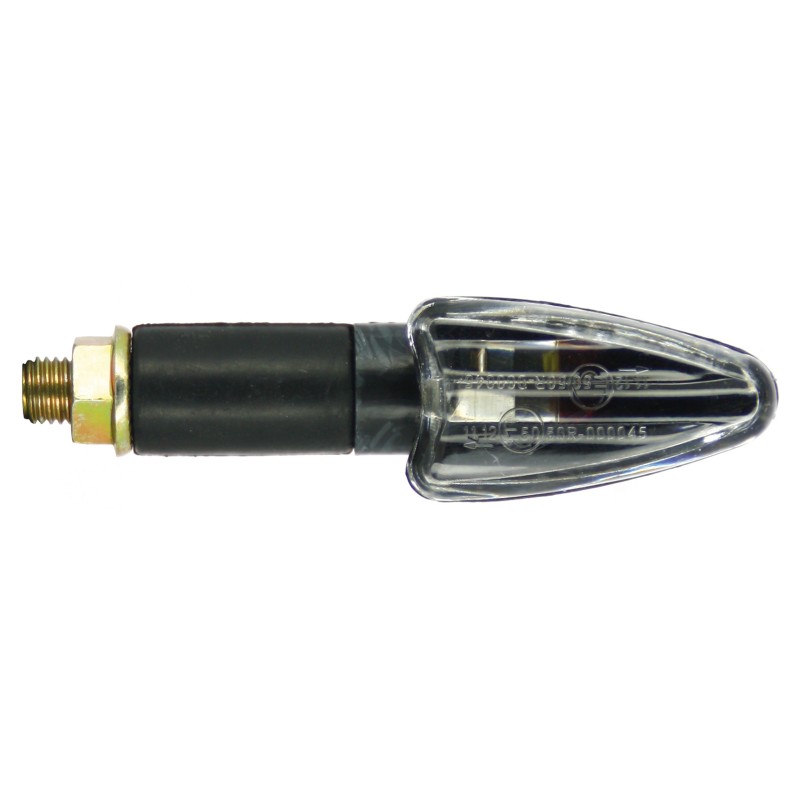 Paire de mini clignotants Triangle long - look carbone