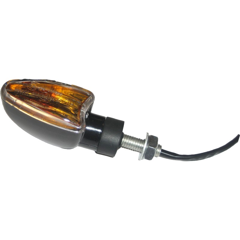 Paire de mini clignotants Triangle court - noir