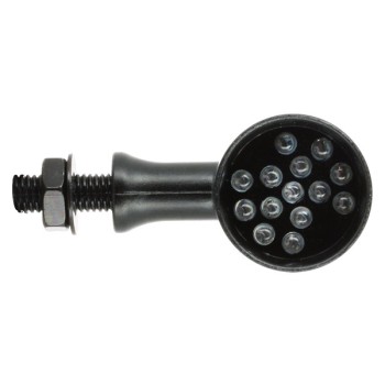 Paire de clignotants LED rond - noir