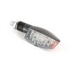 Paire de mini clignotants LED Courbé + Led Latérale - Look carbone