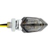 Paire de micro clignotants LED - Chrome