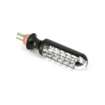 Paire de clignotants universels séquentiels à Leds - Noir avec caboc