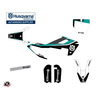 Kit Deco Moto Cross Legend Husqvarna TC 50 Turquoise