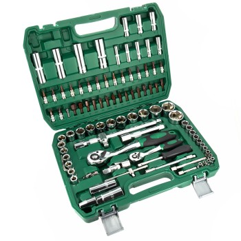 COFFRET DOUILLE 1/4" - 1/2" - 6 PANS MÉTRIQUE DE 4 A 32 mm