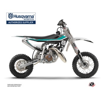 Kit Deco Moto Cross Legend Husqvarna TC 50 Turquoise
