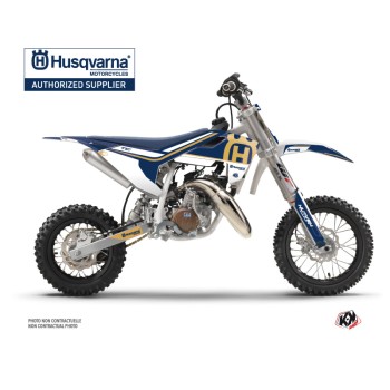 Kit Deco Moto Cross Heritage Husqvarna TC 50 Bleu