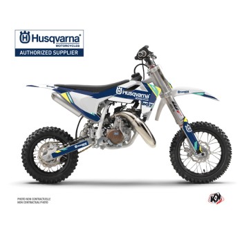 Kit Deco Moto Cross Rocky Husqvarna TC 50 Bleu