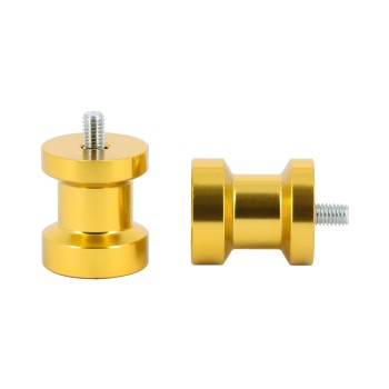 Diabolos de levage anodisés or 8 mm