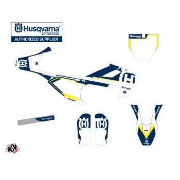 Kit Deco Moto Cross Nova Husqvarna TC 50 Bleu