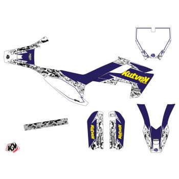 Kit Deco Moto Cross Predator Husqvarna TC 50 Violet Jaune