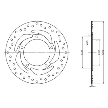 Disque de Frein DIS1369 Ø240mm