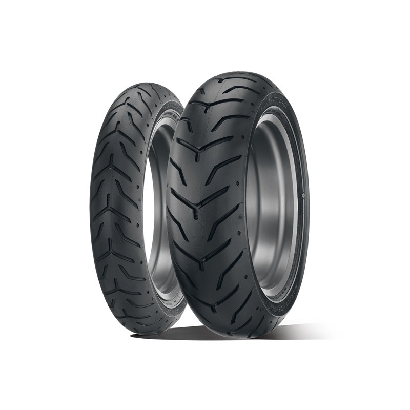 Pneu Custom 130/90B16 67H TL D408F WWW FLANC BLANC LARGE