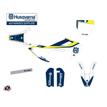 Kit Deco Moto Cross Legend Husqvarna TC 50 Bleu