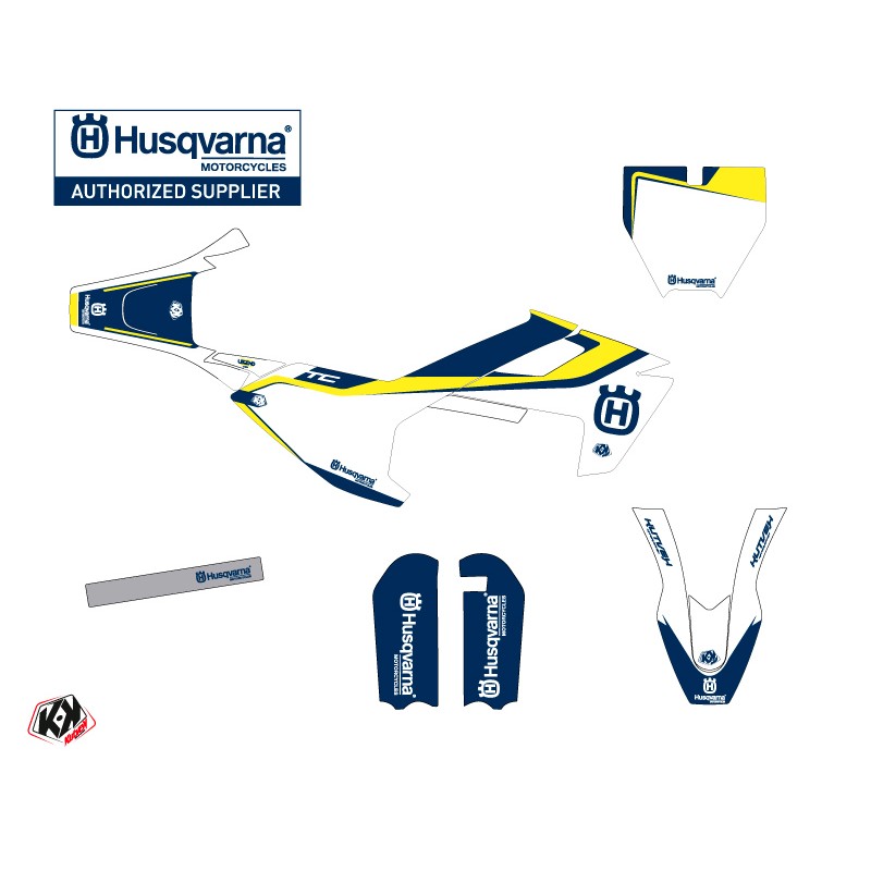 Kit Deco Moto Cross Legend Husqvarna TC 50 Bleu