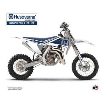 Kit Deco Moto Cross Heritage Husqvarna TC 50 Blanc Gris