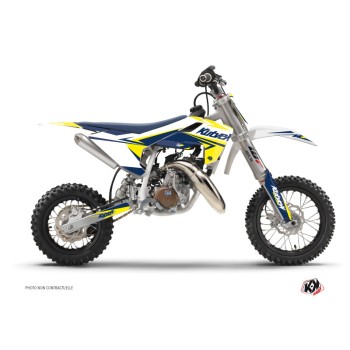 Kit Deco Moto Cross Stage Husqvarna TC 50 Blanc Jaune