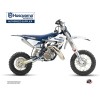 Kit Deco Moto Cross Split Husqvarna TC 50 Blanc Bleu