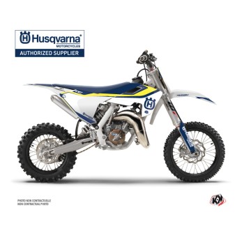 Kit Deco Moto Cross Legend Husqvarna TC 65 Bleu