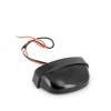 Eclairage de Plaque LED Noir Entraxe 45mm / 4 LEDS Plastique