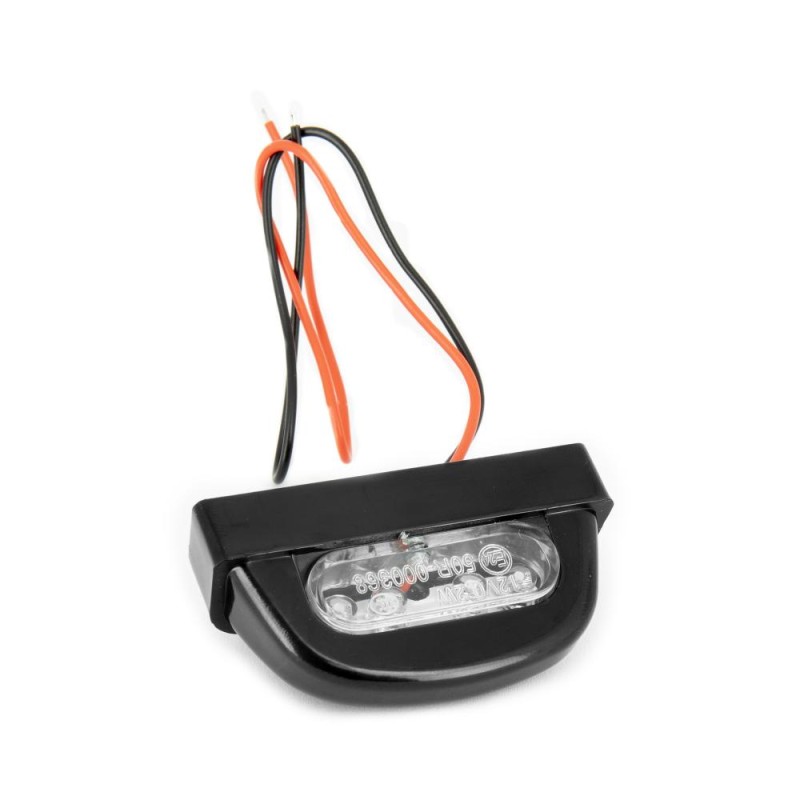 Eclairage de Plaque LED Noir Entraxe 45mm / 4 LEDS Plastique