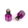 Embouts de guidon grille Ø17 anodisés violet