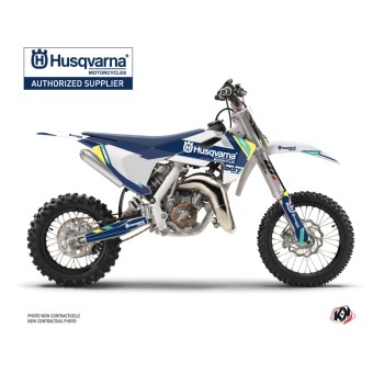 Kit Deco Moto Cross Rocky Husqvarna TC 65 Bleu