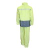 Ensemble Pluie Polyester Revêtement Pvc Jaune Marquages Reflechissant