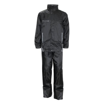 Ensemble Pluie Polyester Revêtement Pvc Noir Marquages Reflechissants