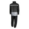 Ensemble Pluie Polyester Revêtement Pvc Noir Marquages Reflechissants