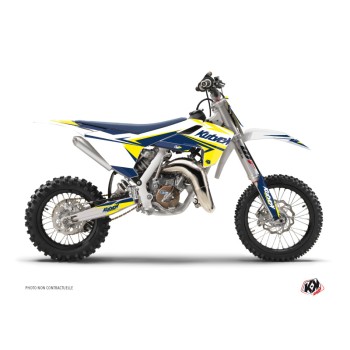 Kit Deco Moto Cross Stage Husqvarna TC 65 Blanc Jaune