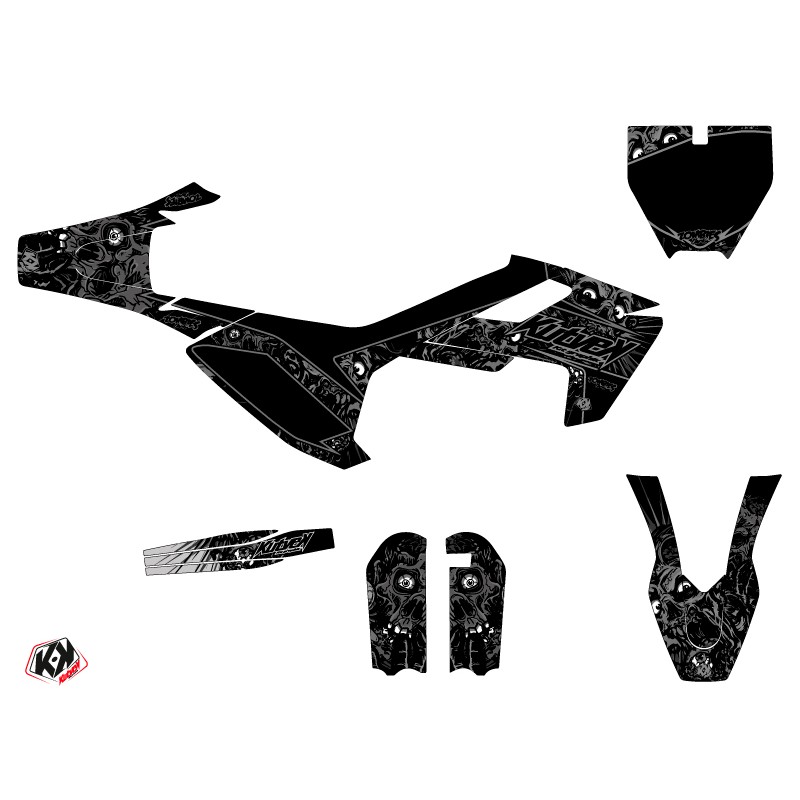 Kit Deco Moto Cross Zombies Dark Husqvarna TC 65 Noir