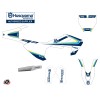 Kit Deco Moto Cross Legacy Husqvarna TC 65 Bleu Jaune