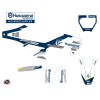 Kit Deco Moto Cross Split Husqvarna TC 65 Blanc Bleu