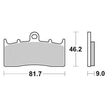 Plaquette de frein Semi-Métal Platinum + Route/Off Road - R90