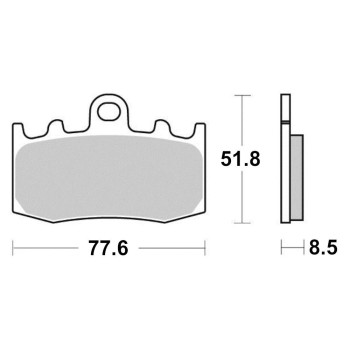 Plaquette de frein Semi-Métal Platinum Route/Off Road - R90