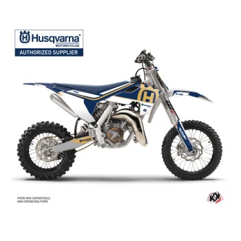 Kit Deco Moto Cross Heritage Husqvarna TC 65 Bleu