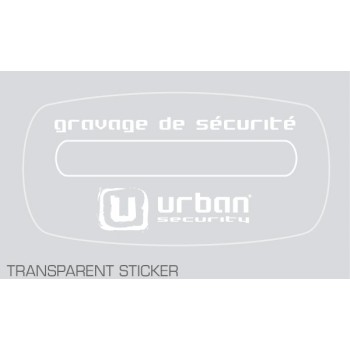 Sticker pour véhicule gravé - URBAN