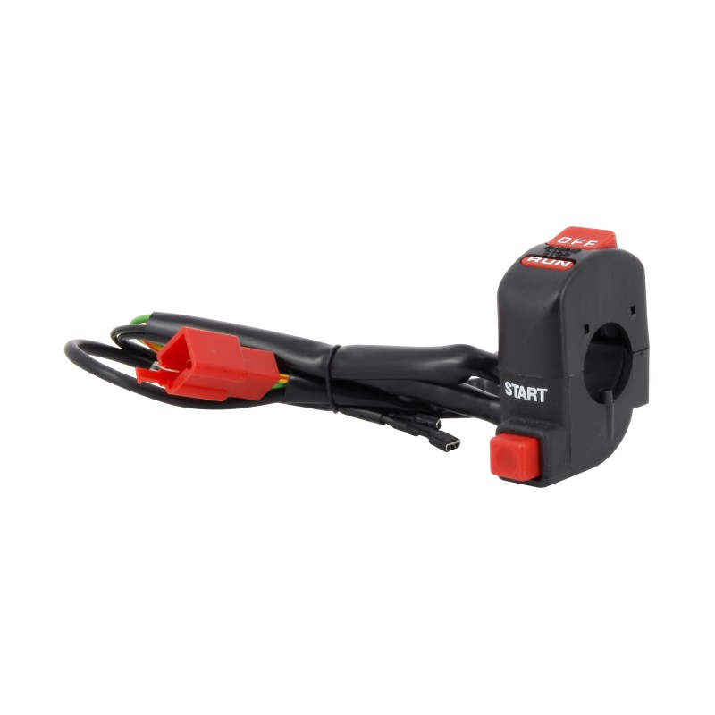 Bouton de Commodo Universel Start/Stop Poussoir + on/off pour Guidons