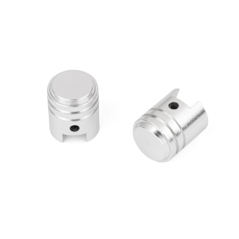Capuchon de Valve Grand Piston Argent Vendu par paire