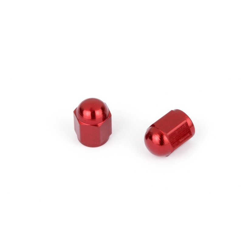 Capuchon de Valve Hexagonal Rouge Vendu par paire
