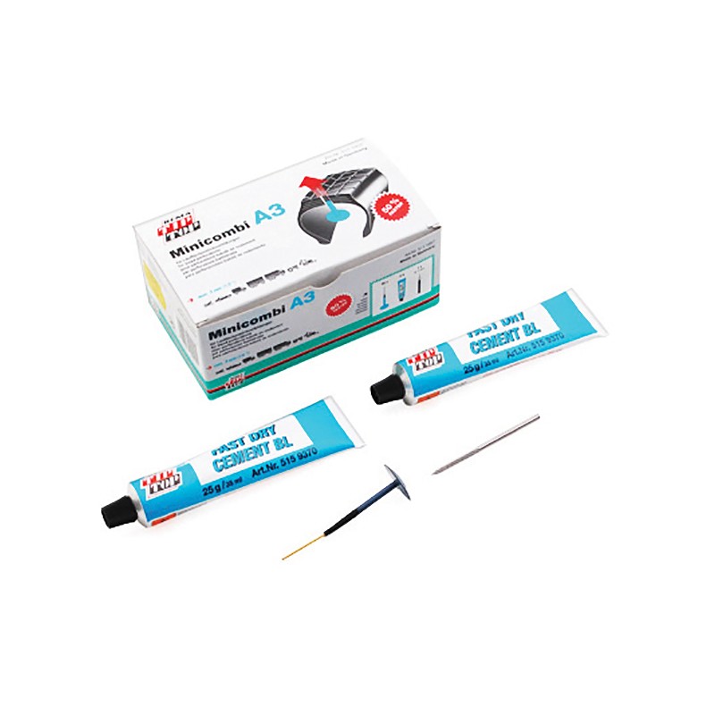 Kit Réparation Pneu Atelier - Champignon - 25 Minicombi A3 + 1 Fraise