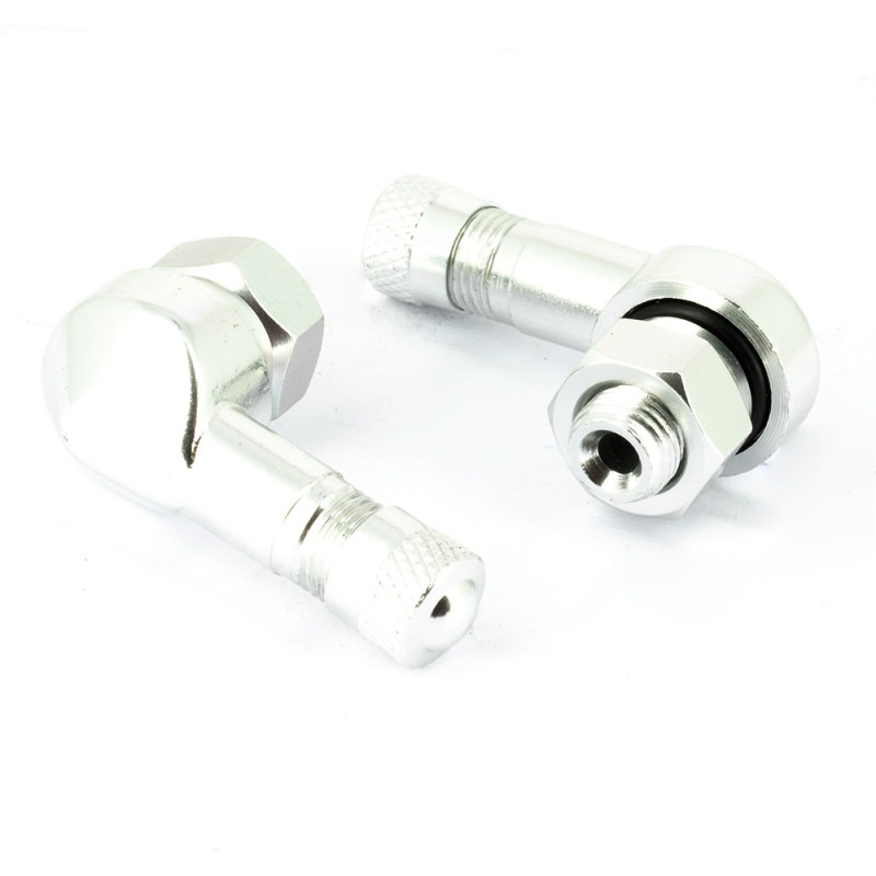 Valve de Roue Aluminium coudée- TV25AL - Alu - 8.5MM