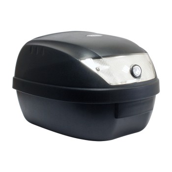 Top Case 28L Noir Mat 37x38x26cm (1 Casque) Livré avec Platine