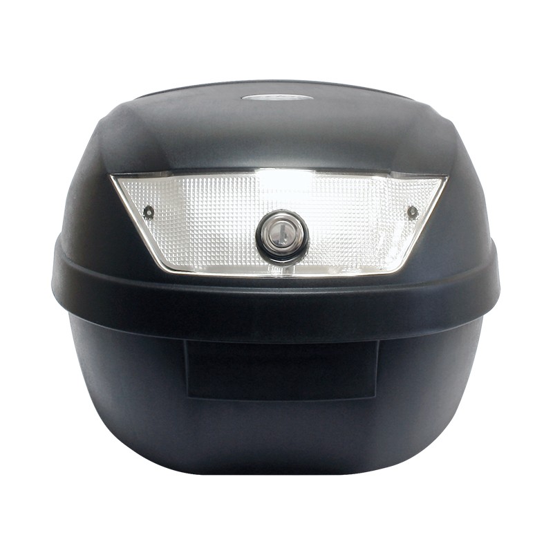 Top Case 28L Noir Mat 37x38x26cm (1 Casque) Livré avec Platine