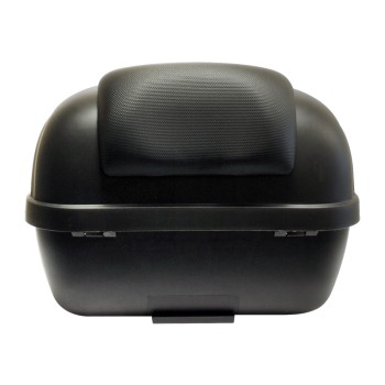 Top Case 29L Noir Mat 40x40x31cm(1 Casque) Platine, Dosseret et Poign