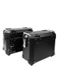 Valises Latérales noires plastique 28L - Vendue par paire + fixations