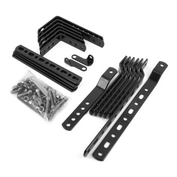 Valises Latérales noires plastique 28L - Vendue par paire + fixations