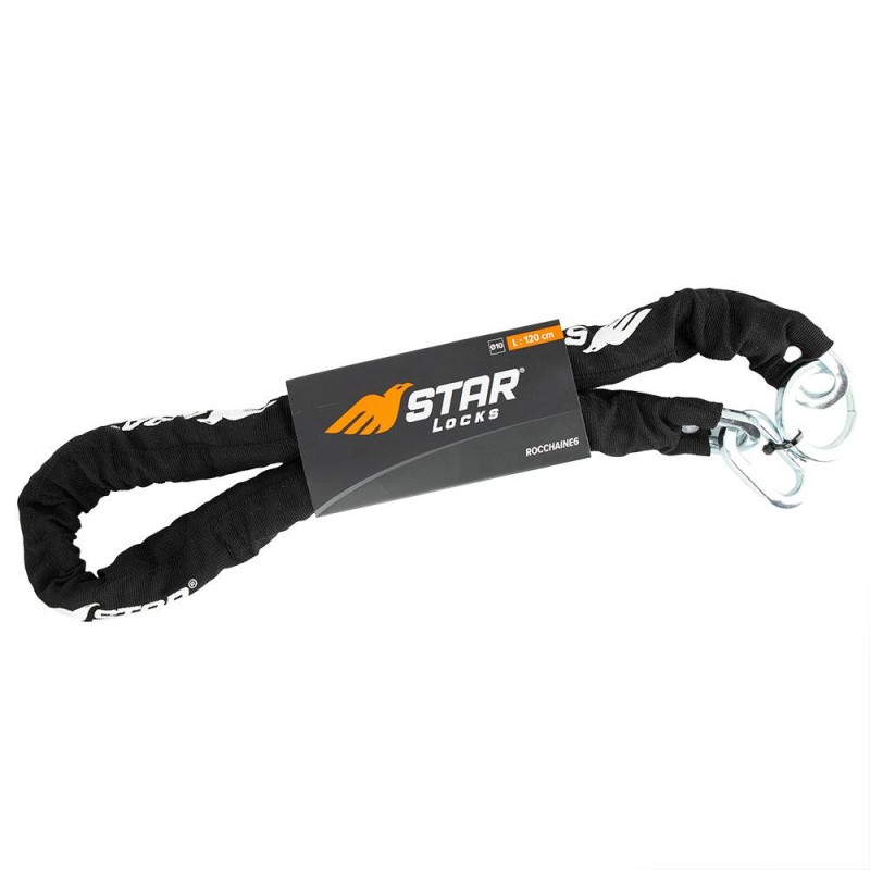 Antivol Chaîne Lasso Seule - Section Carrée 9.5mm - Long. 1,2 m