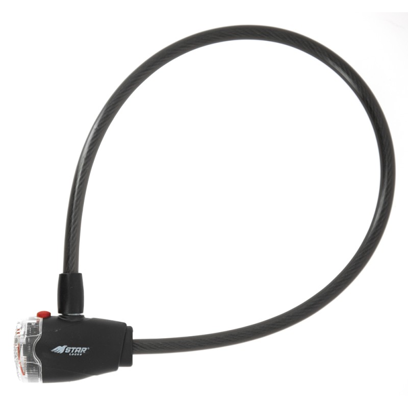 Antivol vélo câble à LED